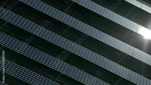 Reflets sur panneaux photovoltaïques