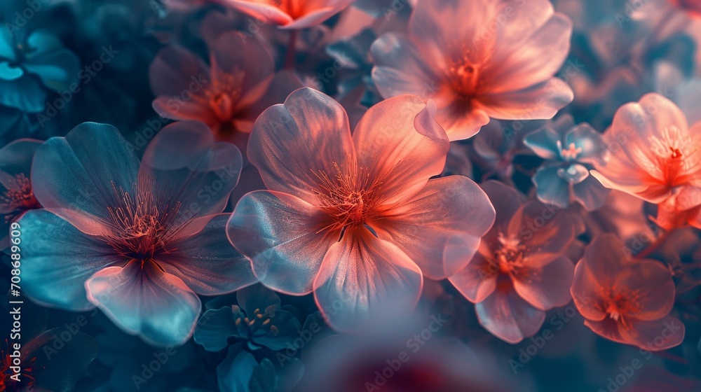 Whimsical and fantasy-inspired flowers with surreal colors, forming a magical and otherworldly floral background for imaginative designs. [Fantasy flowers floral background for the Whimsical and fantasy-inspired flowers with surreal colors, forming a magical and otherworldly floral background for imaginative designs. [Fantasy flowers floral background for the