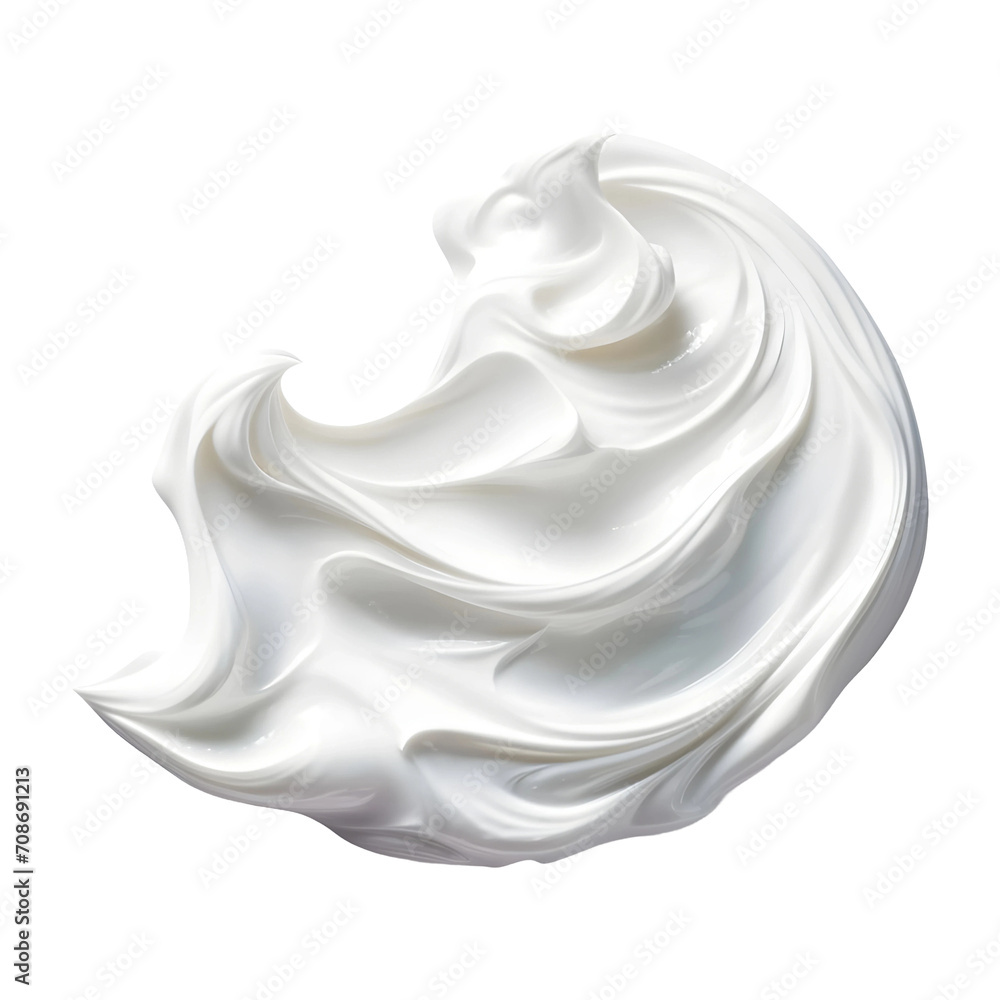 White_Cream isolated on transparent and white background White_Cream isolated on transparent and white background