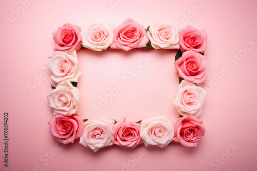 Beautiful Roses Frame - Elegant Floral Border Design