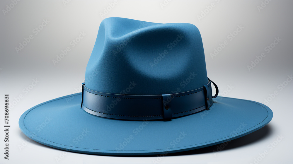 3d rendered photo of rounded hat on a plain background made with generative AI 3d rendered photo of rounded hat on a plain background made with generative AI