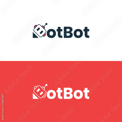 bot bot logo , creative logo design, modern logo, minimalist 