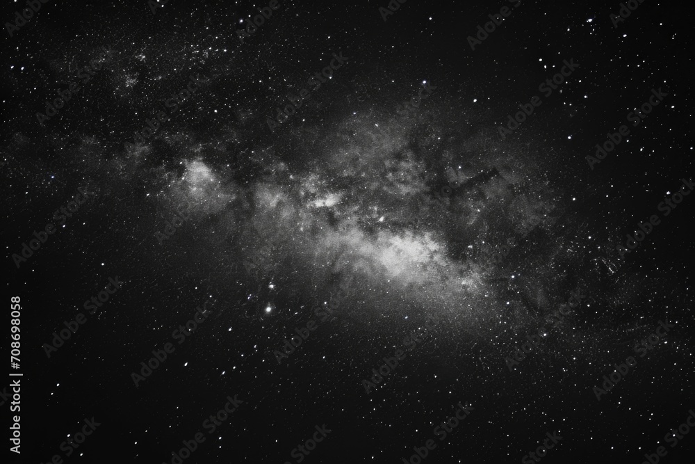 A stunning black and white photo capturing the beauty of the Milky Way. Perfect for astronomy enthusiasts or those seeking a sense of wonder.