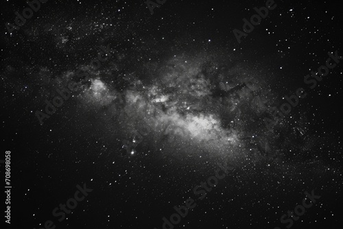 A stunning black and white photo capturing the beauty of the Milky Way. Perfect for astronomy enthusiasts or those seeking a sense of wonder. © Fotograf