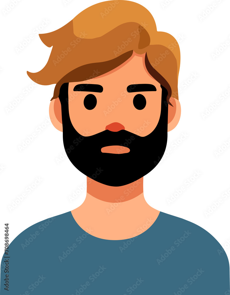 Fototapeta premium People avatar, man icon.