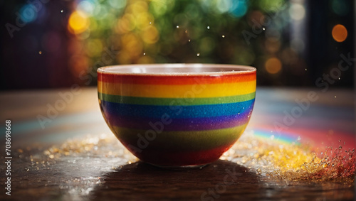 rainbow cup