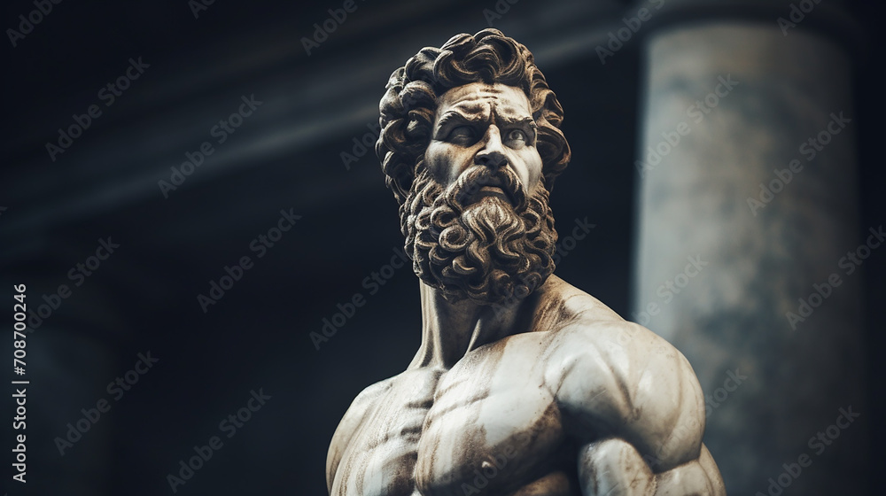 Griechischer Krieger Antike Philosoph Statue Inspiration