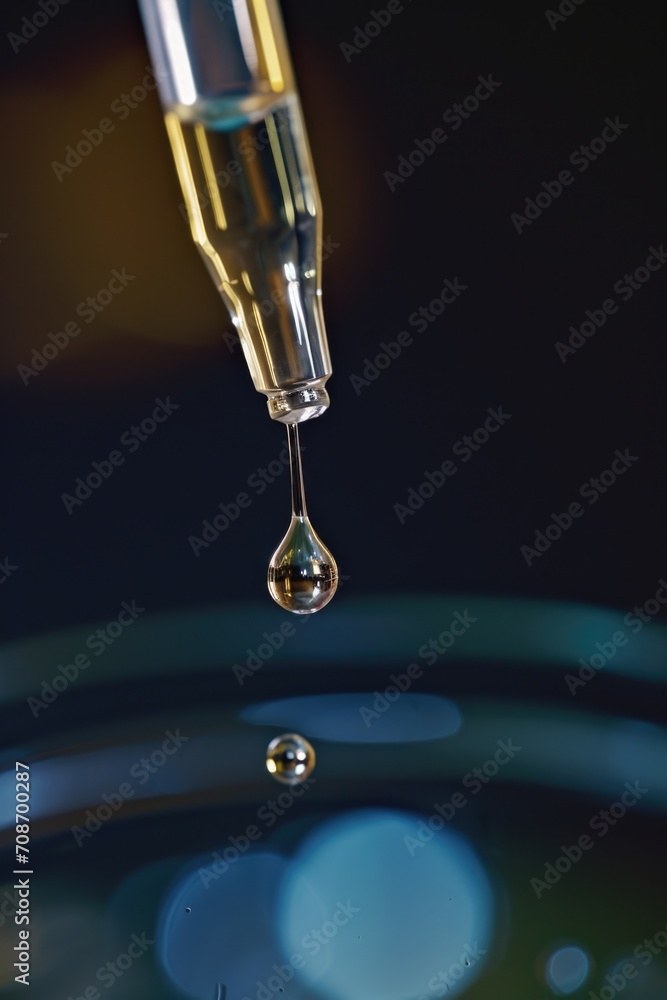 A drop of liquid being dropped into a bowl. Perfect for food and cooking related projects A drop of liquid being dropped into a bowl. Perfect for food and cooking related projects