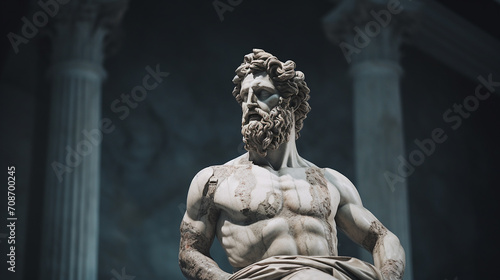 Antike Statue Krieger Philosoph