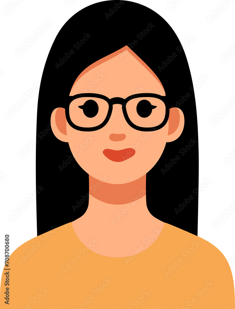 People avatar, woman icon. People avatar, woman icon.