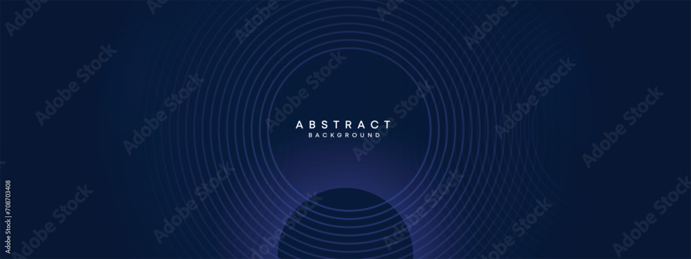 Abstract Dark Blue Waving circles lines Technology Background. Modern gradient with glowing lines shiny geometric shape and diagonal, for brochure, cover, poster, banner, website, header Abstract Dark Blue Waving circles lines Technology Background. Modern gradient with glowing lines shiny geometric shape and diagonal, for brochure, cover, poster, banner, website, header