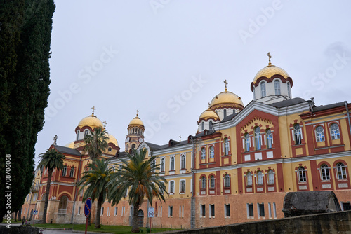 Main monastery in New Athos in the Caucasus, Republic of Abkhazia photo