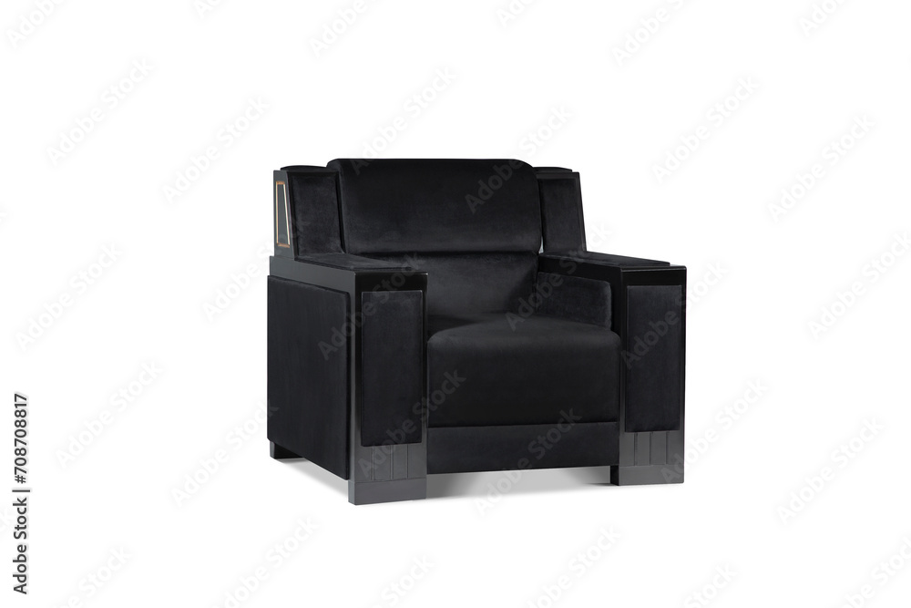 Black sofa modren style on white background
Black sofa modren style on white background