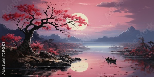 captures the beauty of nature's simplicity and the calming atmosphere of a peaceful evening