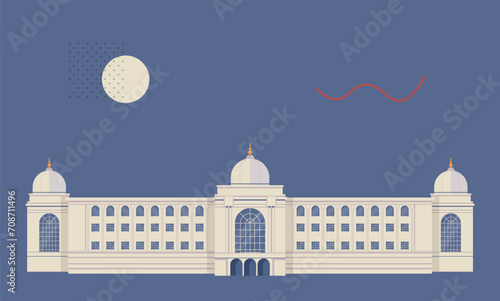 Salar Jung Museum - Hyderabad, Telangana - Stock Illustration