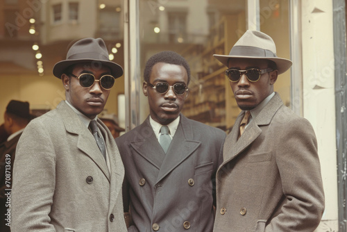 African American street style in the 1950's and 1960's, New York,