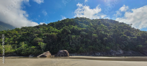 Wallpaper Mural image of sea waves on the north coast of brazil in ubatuba itamambuca beach Torontodigital.ca