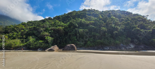 Wallpaper Mural image of sea waves on the north coast of brazil in ubatuba itamambuca beach Torontodigital.ca