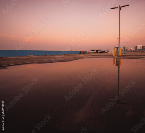 sunset on the terrace water reflection   © Alberto GV PHOTOGRAP