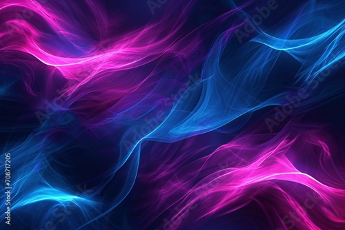 neon pink and blue light and smoke effects background wallpaper