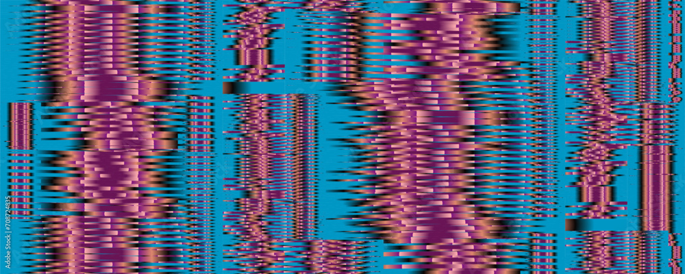 Contrast colored geometric abstract banner with glitch stripes and lines. Holographic background for wall art, wallpaper, textile, fabrics, wall panel, textile, cover, poster, interior decor. Contrast colored geometric abstract banner with glitch stripes and lines. Holographic background for wall art, wallpaper, textile, fabrics, wall panel, textile, cover, poster, interior decor.