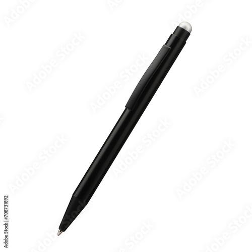 Pen for tablet smartphone. isolated on white background (with clipping path). Touch screen stylus. Colored touch head. Isolated background.