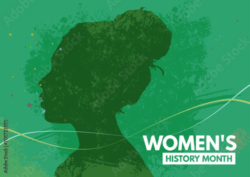 Women's History month- banner, vector, illustration