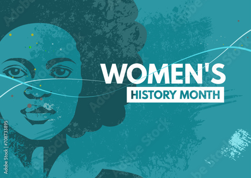 Women's History month- banner, vector, illustration