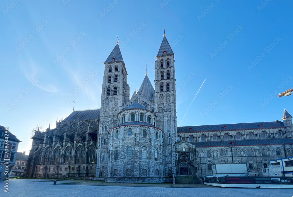 Notre Dame (French: Cathédrale Notre-Dame de Tournai) is a cathedral dedicated to Our Lady in the Belgian city of Tournai