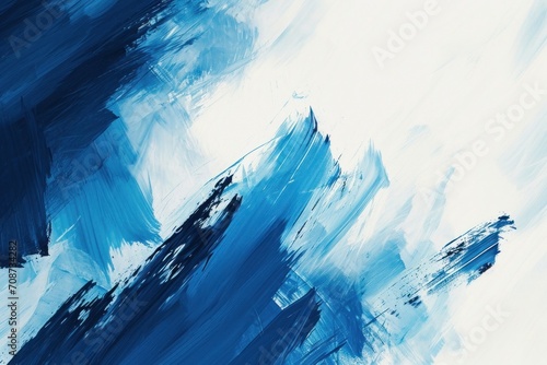 Creative flow of blue tones, an acrylic abstract masterpiece, abstract blue and white  background