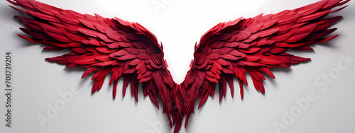 Crimson Ascent: The Heart's Winged Journey