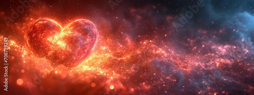 Heavenly Valentine: Floating Heart in the Cosmos, a Romantic Journey Among the Cosmos.