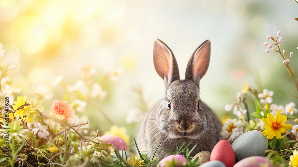 Hare's Greeting: Light Easter Card with Bunny and Room for Words Hare's Greeting: Light Easter Card with Bunny and Room for Words