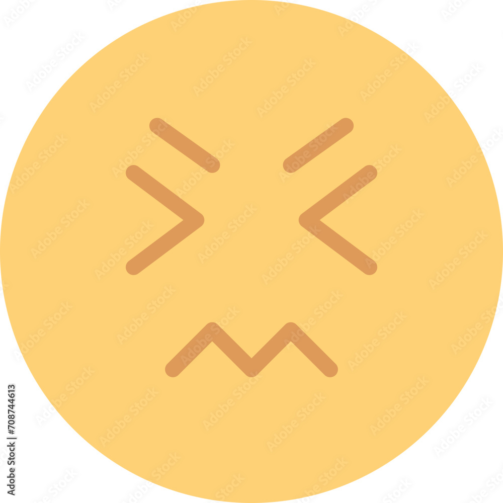 Obraz premium Worry emoji