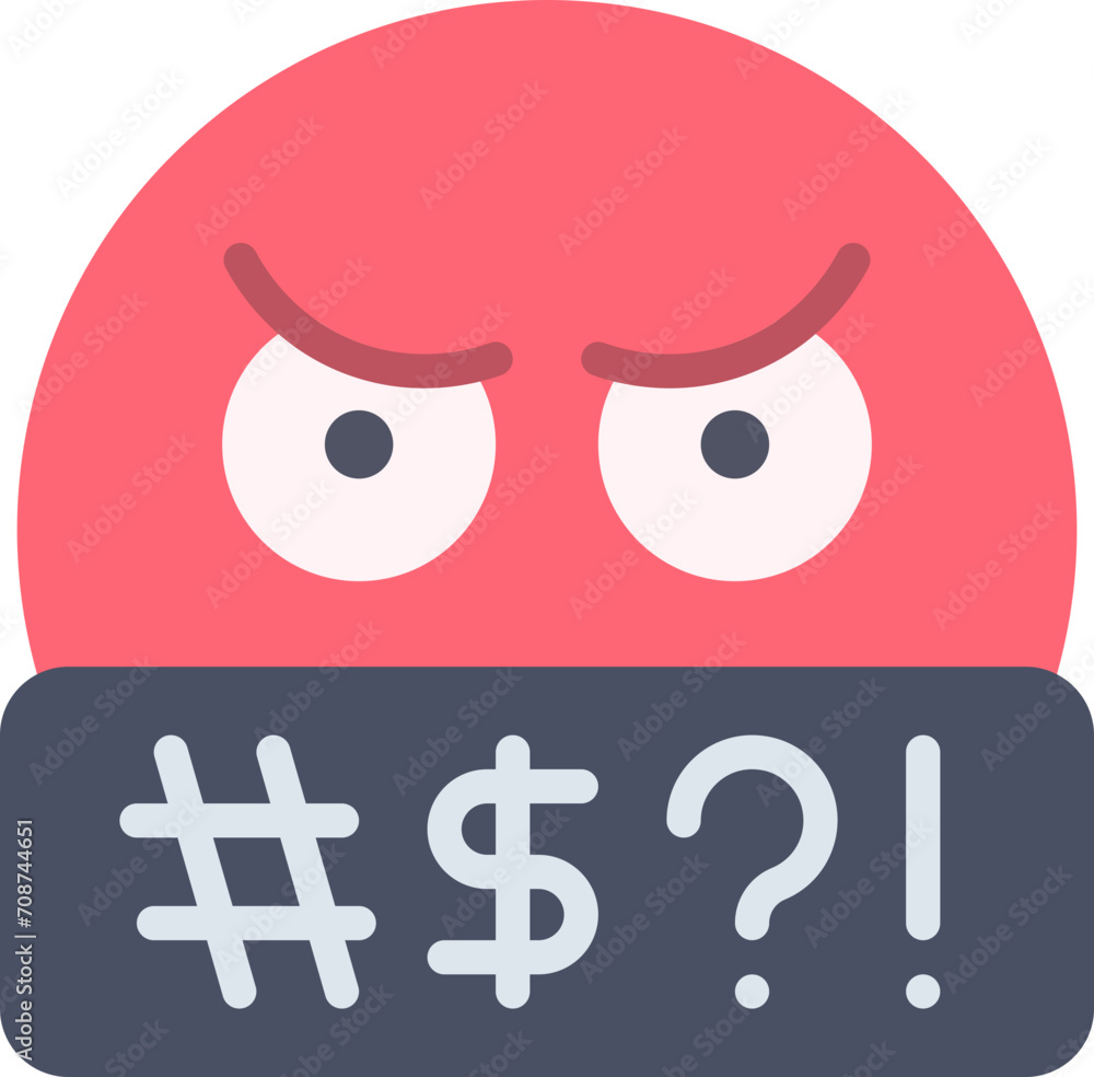 Fototapeta premium Angry emoji