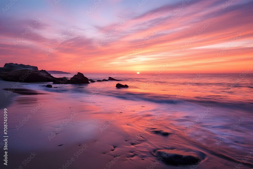 A Serene Sunrise: Beauty Over a Calm Ocean