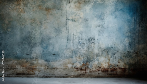 Dirty old backgrounds, stained grunge on rusty abstract concrete backdrop generated by AI
