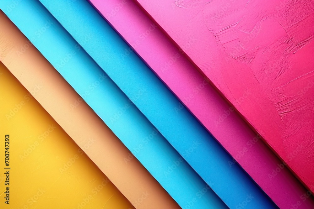Fototapeta premium Elegant pastel background with soft diagonal lines in pink and blue, abstract colorful background with lines