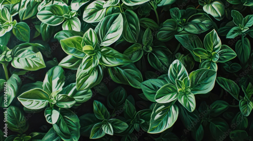 a close up of a painting of green leaves on a black background with white and green leaves on the top of the leaves and the bottom part of the picture. a close up of a painting of green leaves on a black background with white and green leaves on the top of the leaves and the bottom part of the picture.