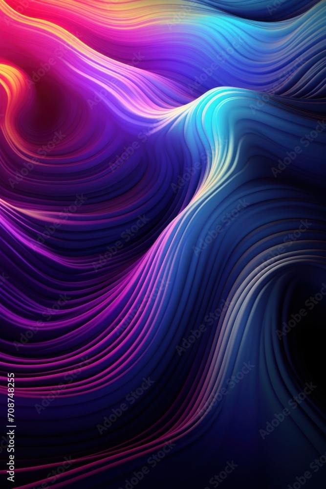 Fototapeta premium Abstract Colorful waves background for design and presentation 