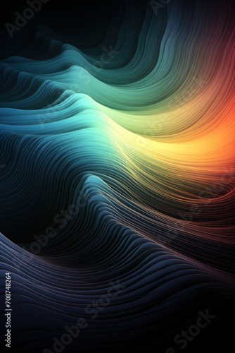 Abstract Colorful waves background for design and presentation 