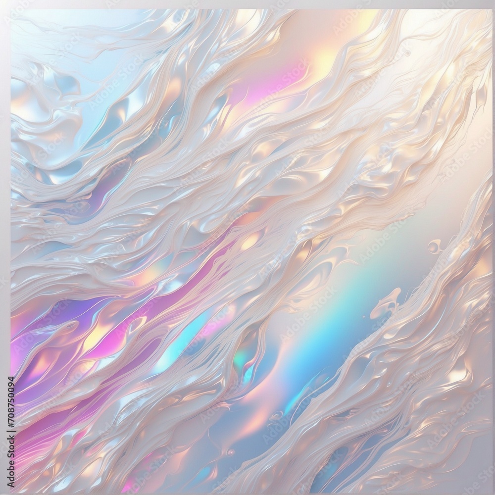 Illustration, postcard: abstract holographic backgrounds with gradient.