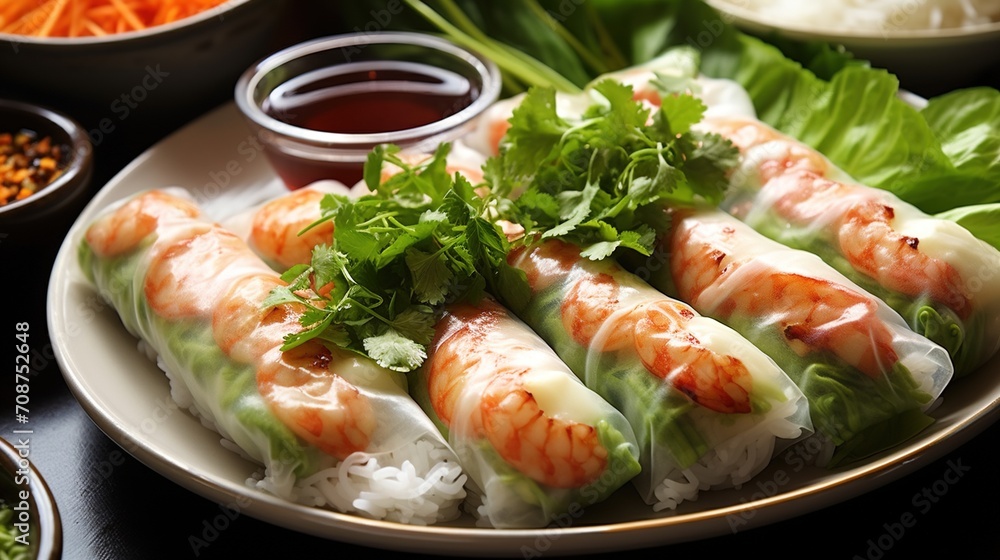 Fresh and Healthy Vietnamese Rice Paper Rolls Fresh and Healthy Vietnamese Rice Paper Rolls