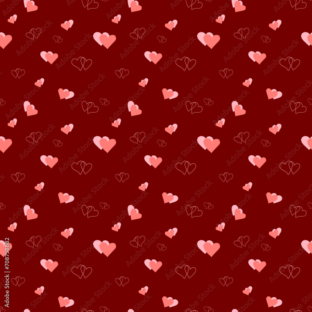 seamless pattern with hearts seamless pattern with hearts