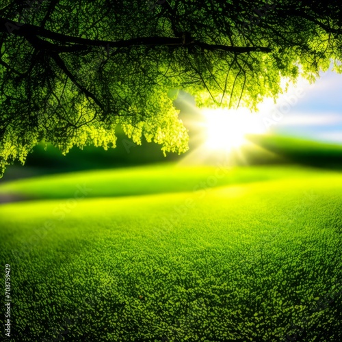 Beautiful blurred background image of spring nature branch tree