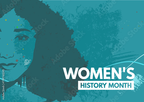 Women's History month- banner, vector, illustration