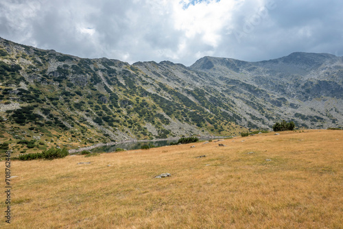 Landscape of Rila mountain near The Fish Lakes  Bulgaria
