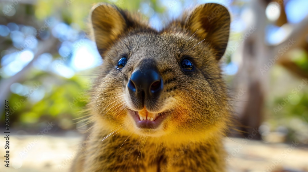 Naklejka premium a close up of a small animal with it's mouth open and it's mouth wide open and it's mouth wide open with it's mouth wide open.