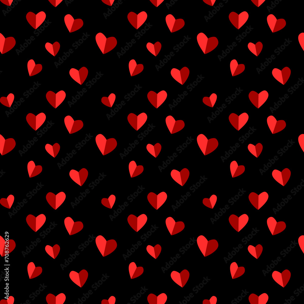 two toned hearts seamless pattern valentines day 