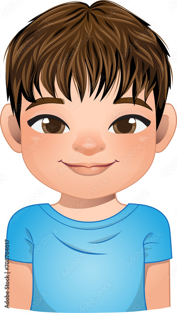 Little boy face, avatar, kid head with dreadlocks hair cartoon PNG